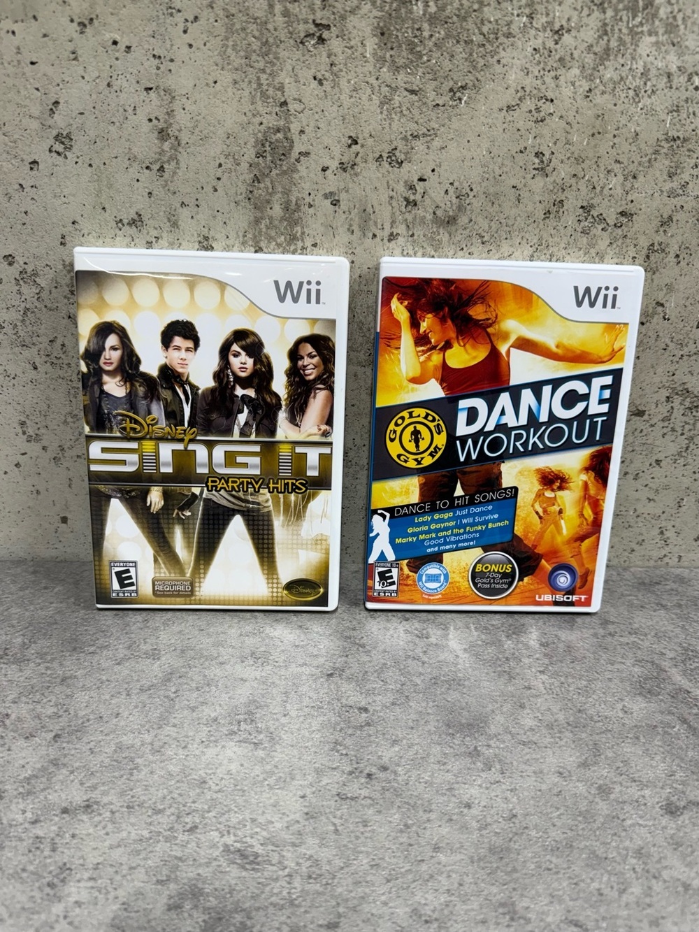 Nintendo Wii Game Lot Disney Sing It Party Hits + Gold’s Gym